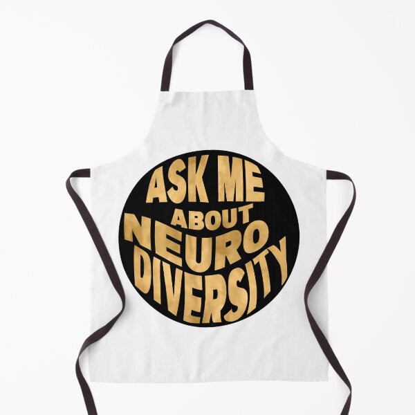 Item preview, ask me about neurodiversity - gold designed and sold by QuinnRamsay.