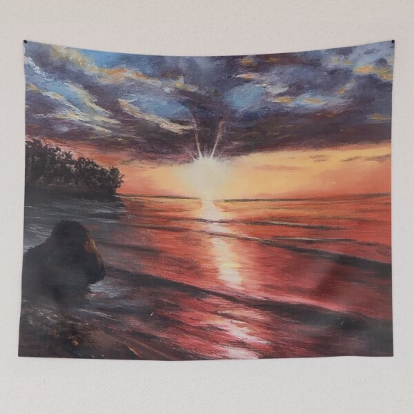 Item preview, Evening Glow Acrylic Painting designed and sold by JJCELLZ.