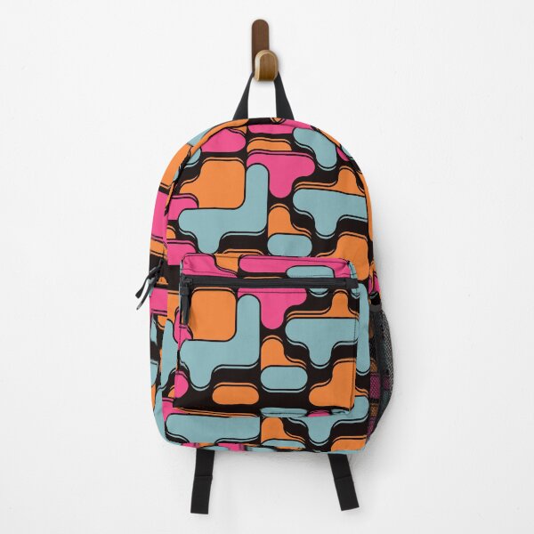 Item preview, Retro 70s inspired shapes pattern designed and sold by GroovyRaffRaff.