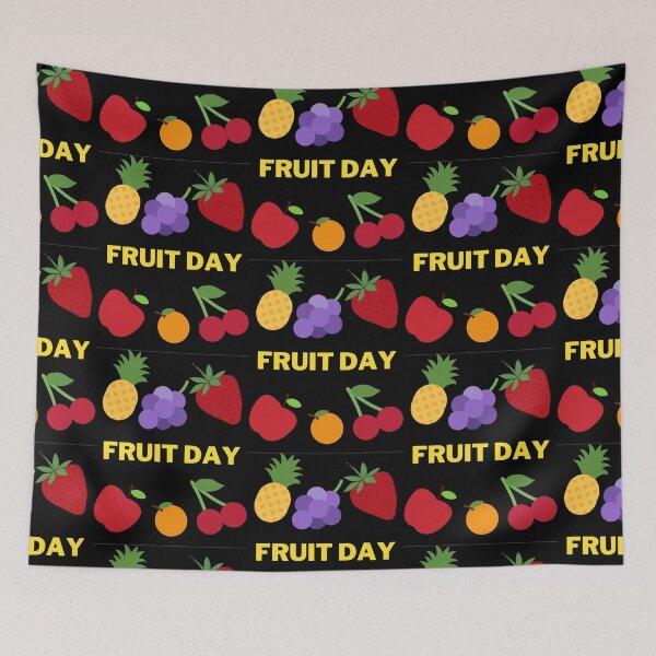 Item preview, Fruit day - Celebrate your fruit day with fruits like berry, red apple, orange and strawberry. designed and sold by ThamaraiSelvi.