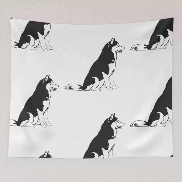 Item preview, Black & White Husky designed and sold by MountainPaws.