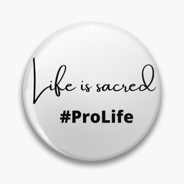 Item preview, Life Is Sacred #ProLife designed and sold by ChristianCoding.