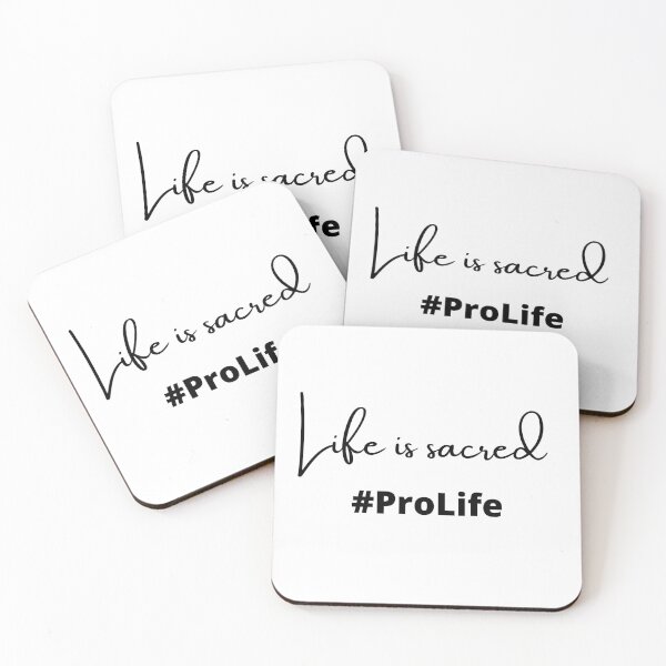 Item preview, Life Is Sacred #ProLife designed and sold by ChristianCoding.