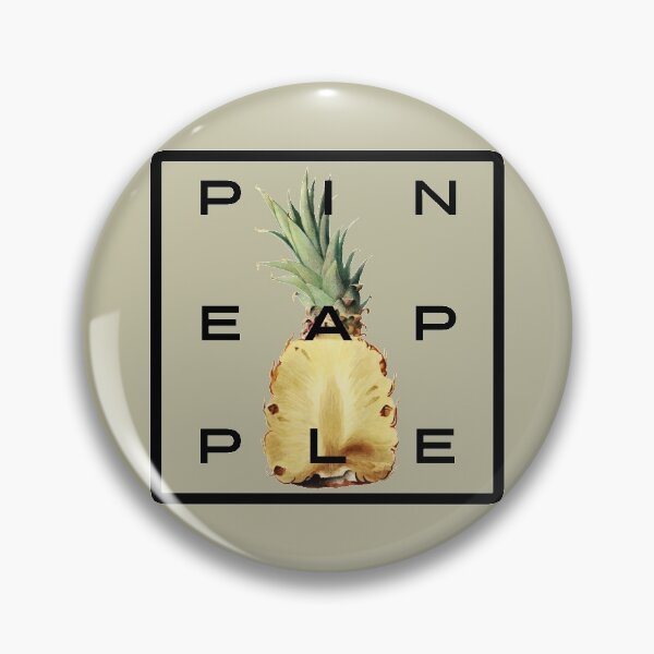 Item preview, Pineapple - 9 Letter Word Fruit - Boxed Typography designed and sold by Magic-Moon.
