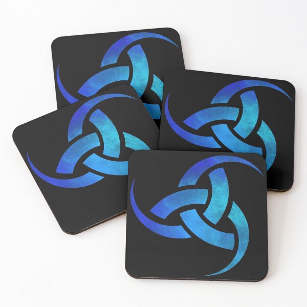 Item preview, Los cuernos de Odin azules designed and sold by geoceltic.