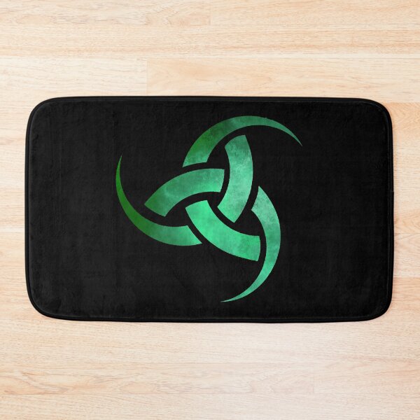 Item preview, Odin's horns green designed and sold by geoceltic.