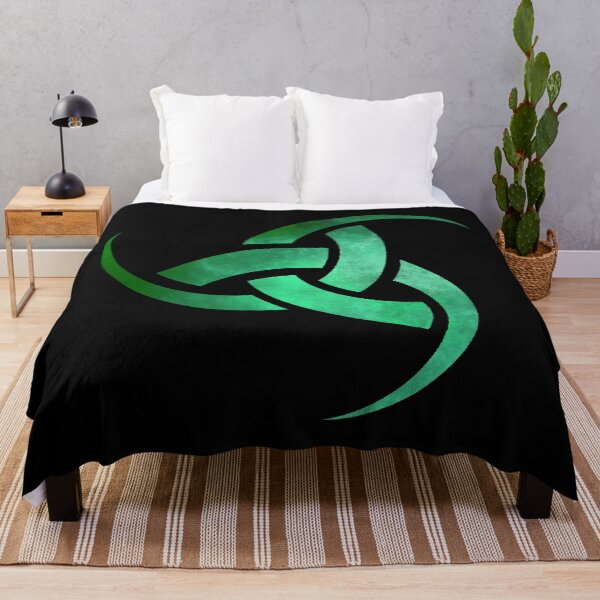 Item preview, Odin's horns green designed and sold by geoceltic.