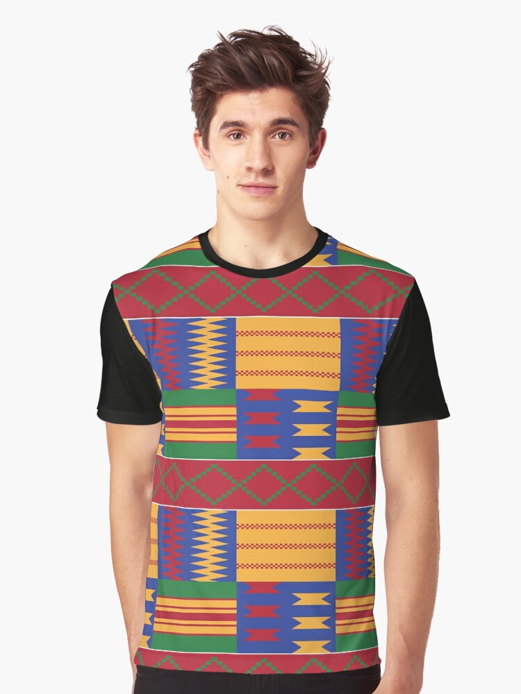 Bright Kente Cloth 2 Graphic T-Shirt Dress for Sale by hellcom