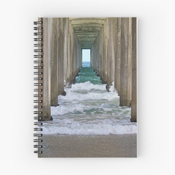 Item preview, Waves of the Pacific under San Diego pier designed and sold by Lensw0rld.