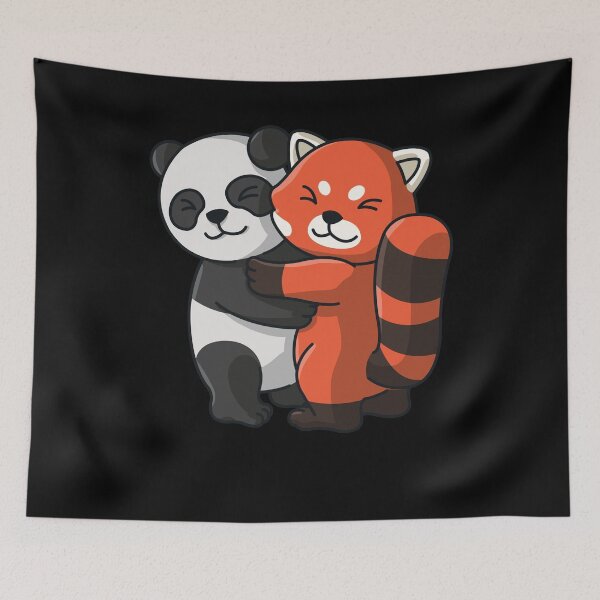 Item preview, Panda and red Panda cute Hug Cuddle Animals designed and sold by 123428094.