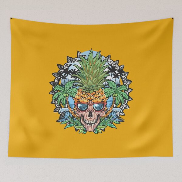 Item preview, pineapple skull head designed and sold by DesignCare.