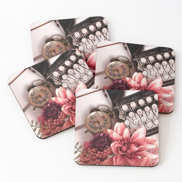Item preview, Typewriter with Flowers // Light academia designed and sold by Gothicrelics.