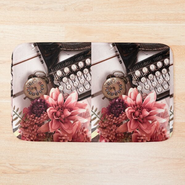 Item preview, Typewriter with Flowers // Light academia designed and sold by Gothicrelics.