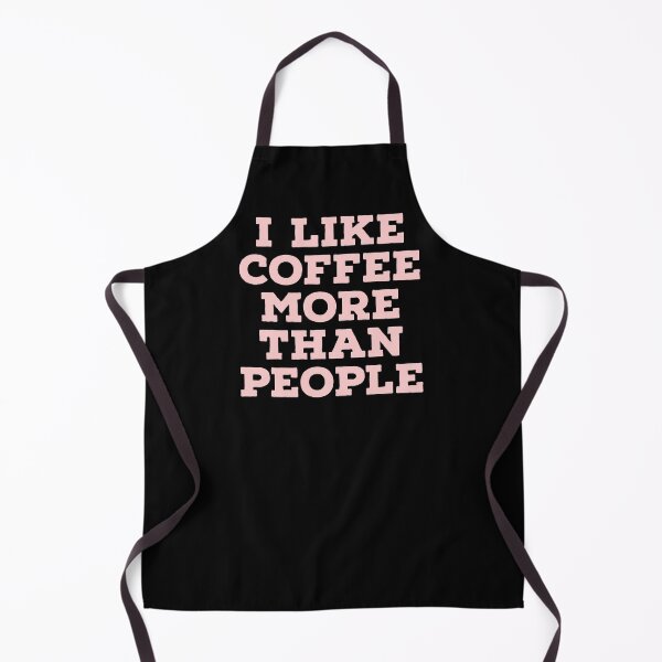 Item preview, I Like Coffee more than People slogan design designed and sold by Peachy-Draws.