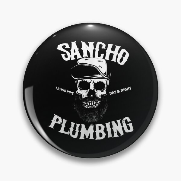 Item preview, Sancho Laying Pipe Day And Night Plumbing Skull Beard designed and sold by AlvarezTimothy.