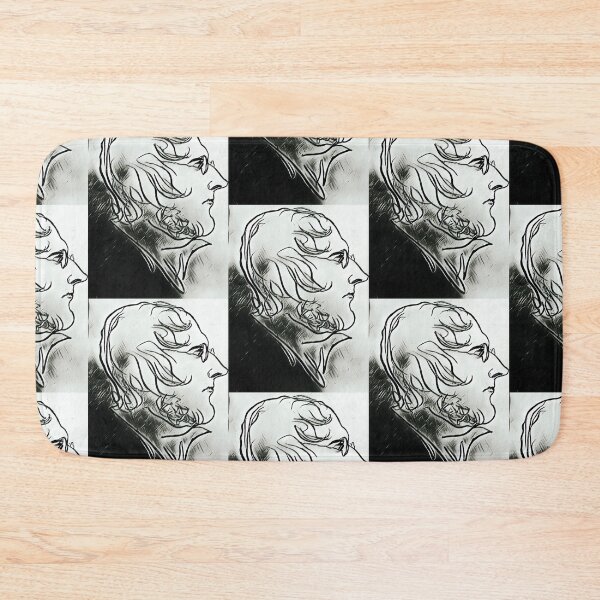 Item preview, Edited portrait of Branwell Brontë in black and white designed and sold by Pelikancrazy.