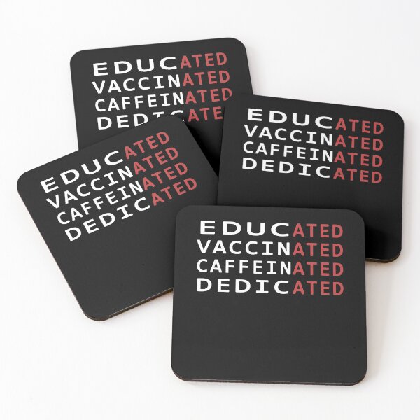 Item preview, Educated Vaccinated Caffeinated Dedicated designed and sold by Mirnamar.