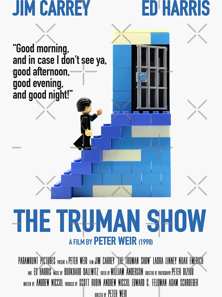 The Truman Show directed by Peter Weir 1998 with Jim Carrey - Original  designed Alternative Cult Movie art Poster for Sale by cinemadnesshirt