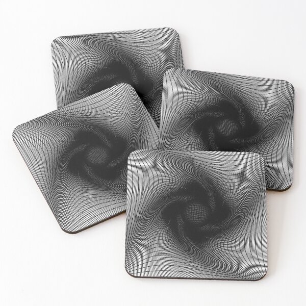 Item preview, twisted mesh black hole spin rotate strings optical illusion  designed and sold by Ray Loka.