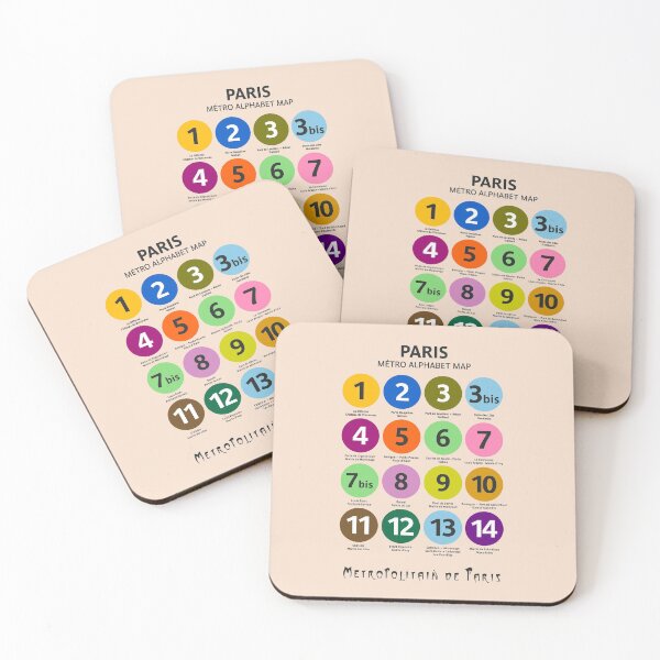 Item preview, Paris Metro map, subway poster, Métro de Paris, underground alphabet map. designed and sold by Spallutos.