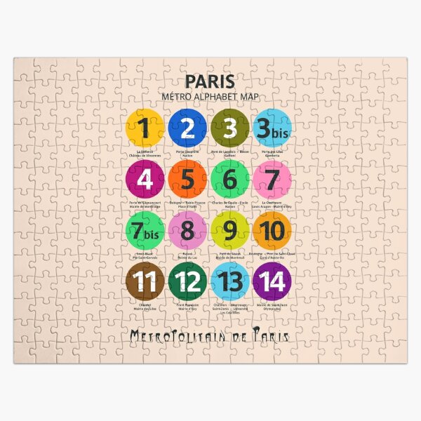 CARTE PUZZLE PARIS PLAN PUZ35