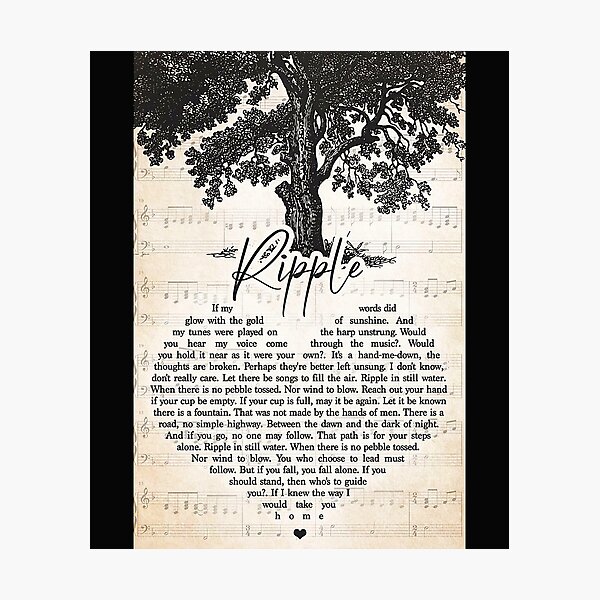 Ripple-If-my-words-did-glow-with-the-gold-of-sunshine Photographic Print