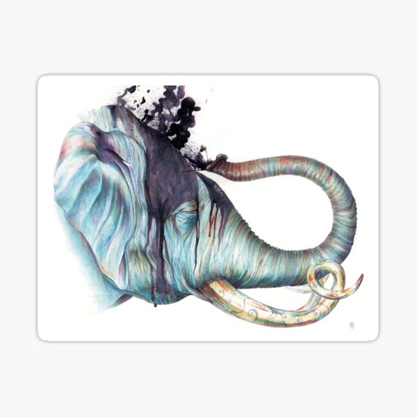 Elephant Shower Sticker
