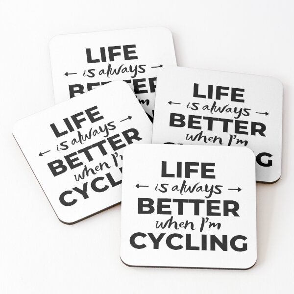 Item preview, Life is always better when I'm cycling designed and sold by TheGreenGoat.