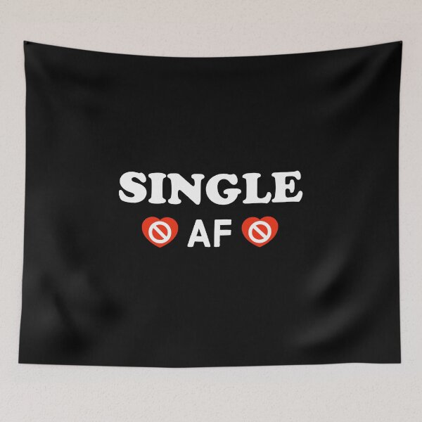 Item preview, Single AF - Funny Anti Valentines Day designed and sold by AnyKitty.