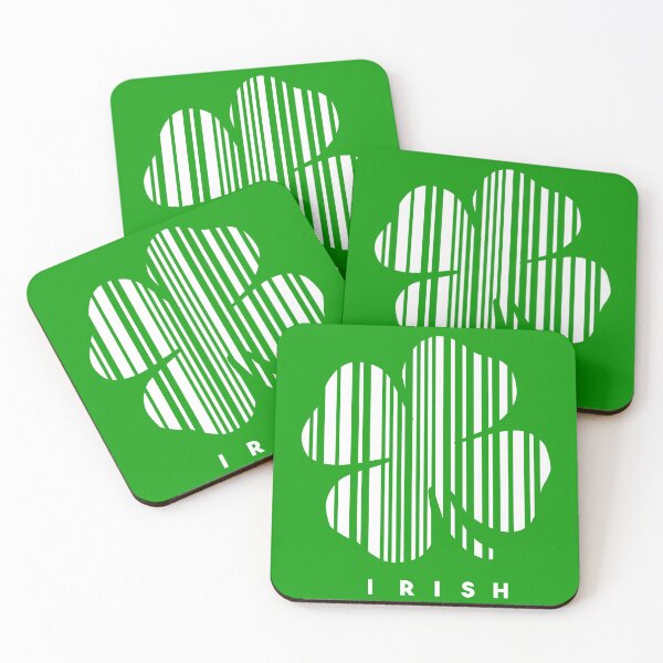 Item preview, Irish Shamrock In Barcode Design Irish Pride designed and sold by EllenTune.