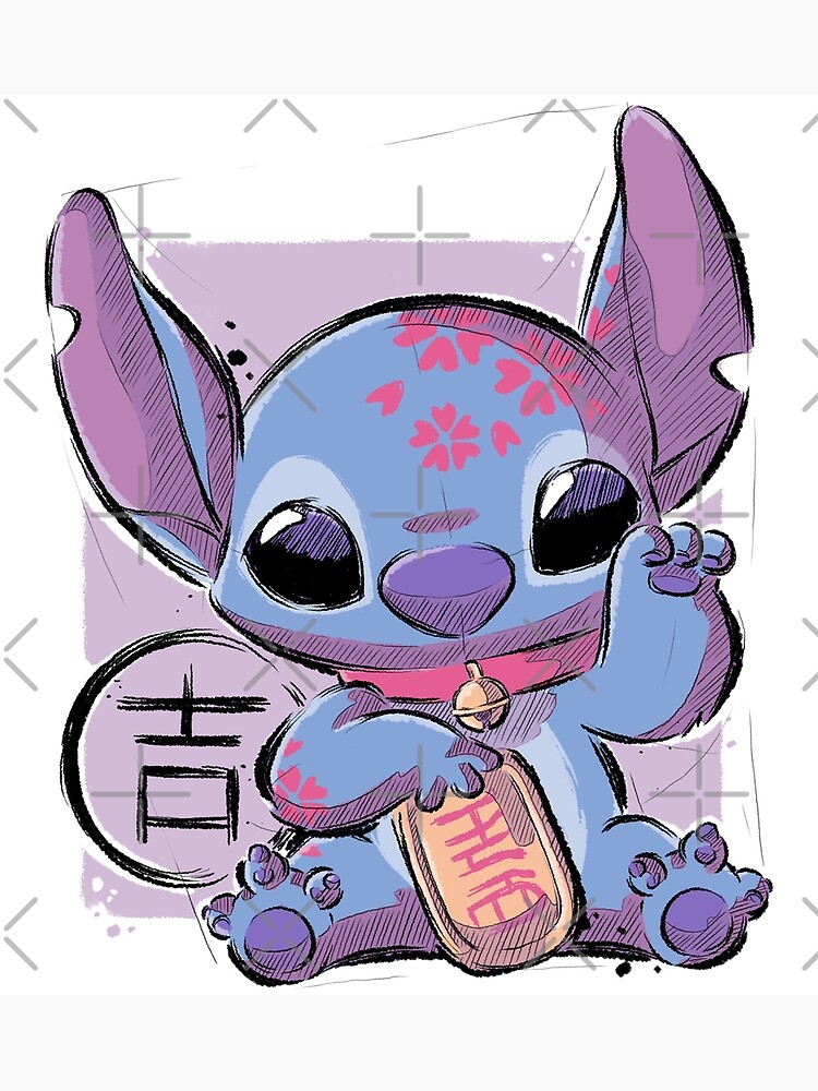 Stitch Ice Cream Poster for Sale by xMorfina