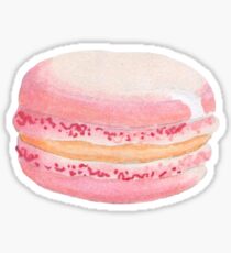Macaron, macaroon, pink, dessert, cake, treat, macaron sticker Sticker