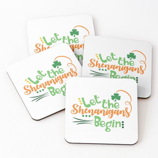 Item preview, Let The Shenanigans Begin Happy St Patrick’s Day Irish Holiday Lucky Clover designed and sold by Sunny Collections.