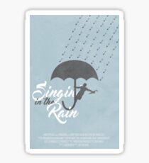 Singin' in the Rain Poster Sticker