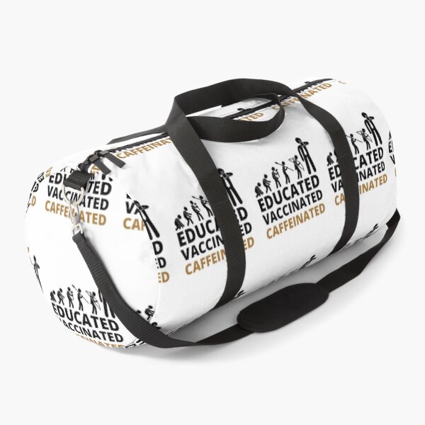 Item preview, Educated Vaccinated Caffeinated designed and sold by BestUncommonTee.