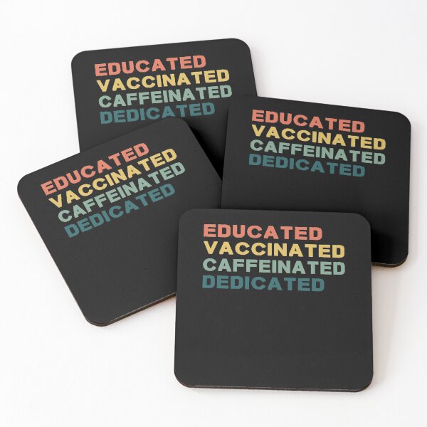 Item preview, Educated Vaccinated Caffeinated Dedicated designed and sold by Mirnamar.