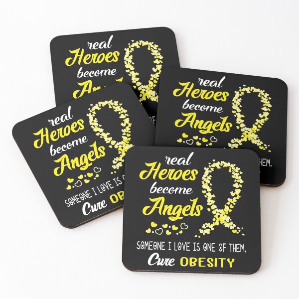 Item preview, Real Heroes become Angels Someone I love is one of them, Cure Obesity designed and sold by KirstybShop.