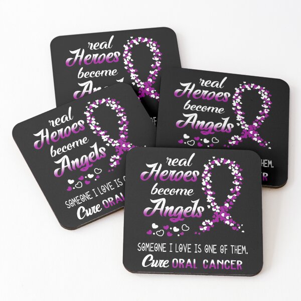 Item preview, Real Heroes become Angels Someone I love is one of them, Cure Oral Cancer designed and sold by KirstybShop.