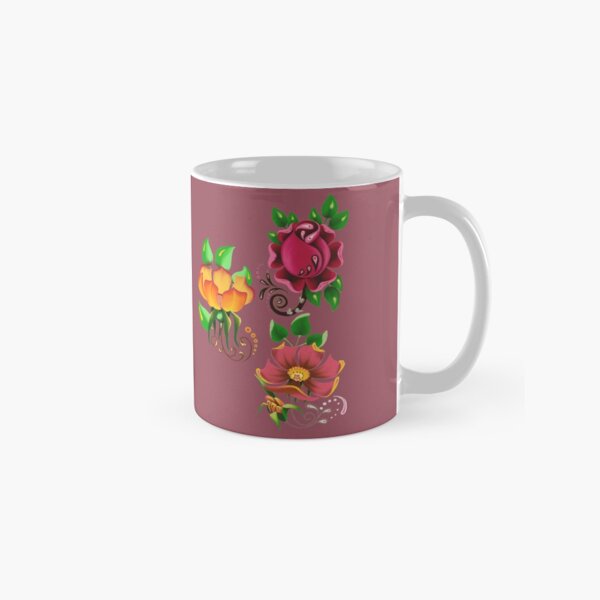 D1G1TAL-M00DZ ~ FLORAL ~ Folkart MBUzmnXnzj by tasmanianartist Classic Mug