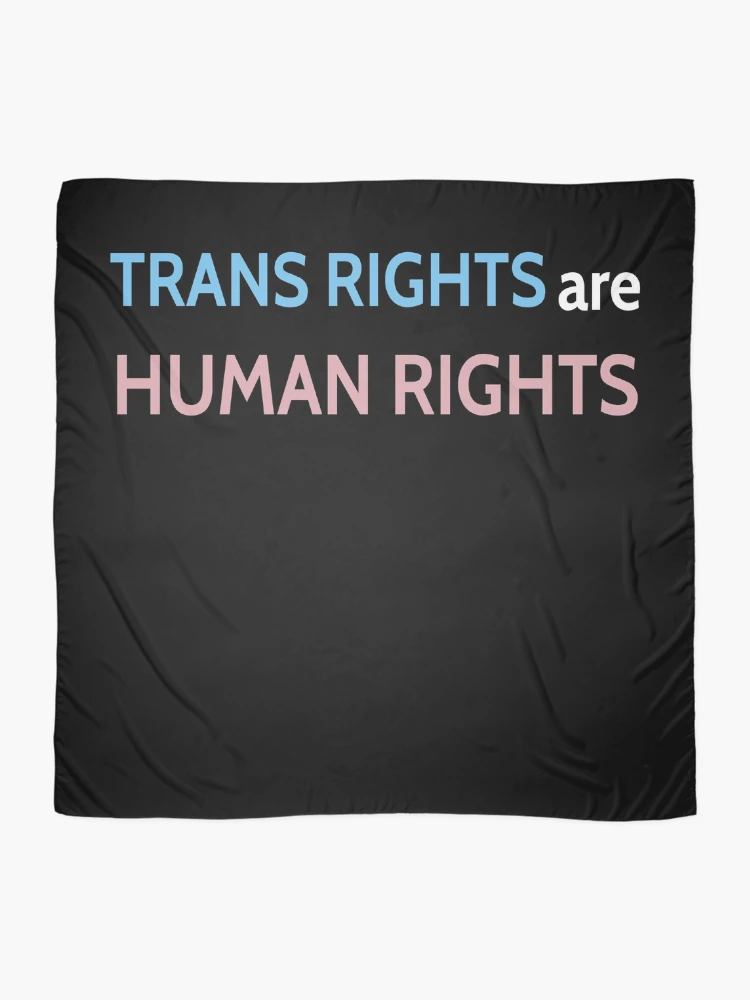 Thumbnail 2 of 3, Scarf, Trans Rights Are Human Rights designed and sold by DeanBanbaster.