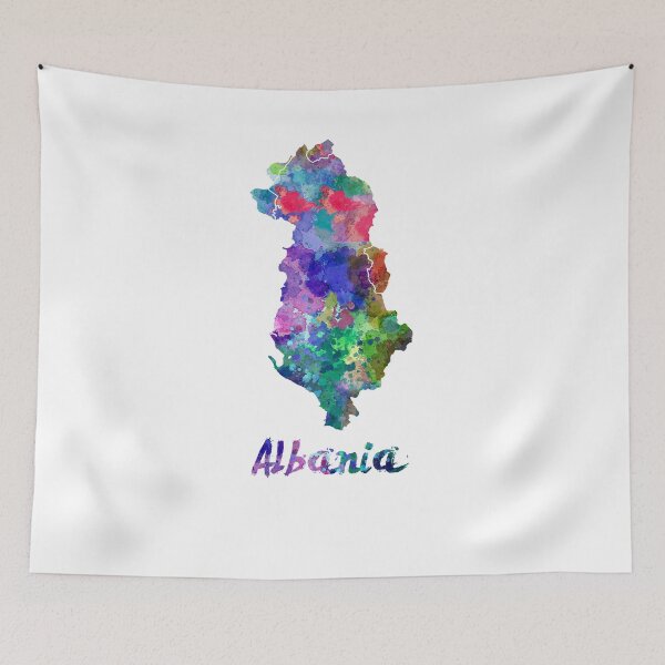 Item preview,  Albania watercolor map designed and sold by paulrommer.