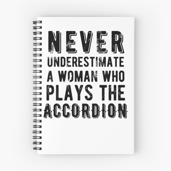 Item preview, Never Underestimate a Woman Who Plays the Accordion designed and sold by SavageMyrtle.