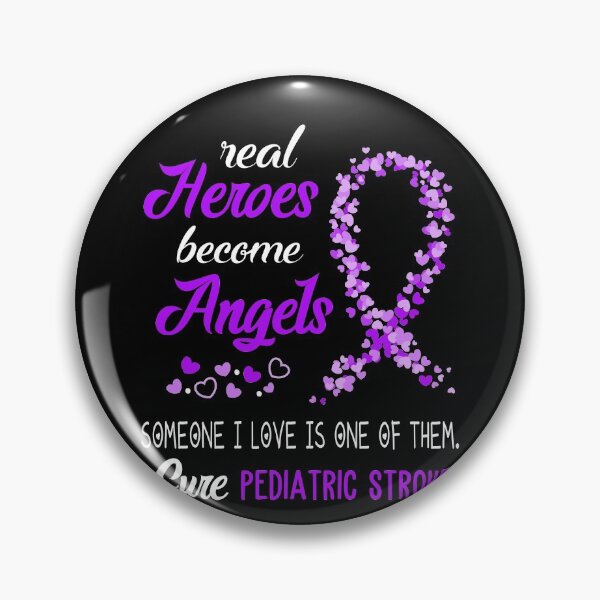 Item preview, Real Heroes become Angels Someone I love is one of them, Cure Pediatric Stroke designed and sold by KirstybShop.