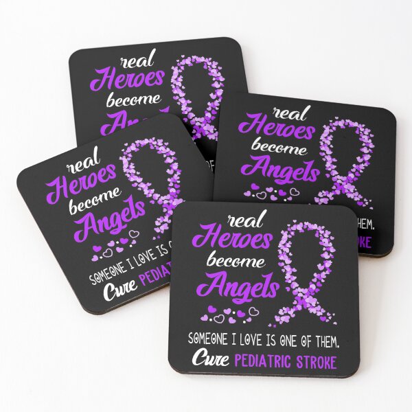 Item preview, Real Heroes become Angels Someone I love is one of them, Cure Pediatric Stroke designed and sold by KirstybShop.