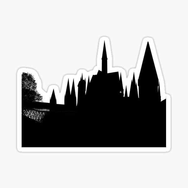 Silueta del castillo Pegatina