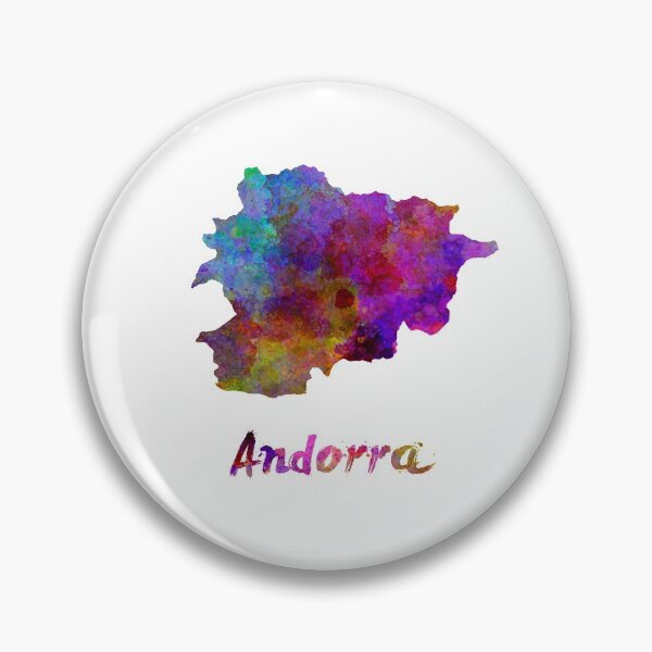Item preview,  Andorra watercolor map designed and sold by paulrommer.