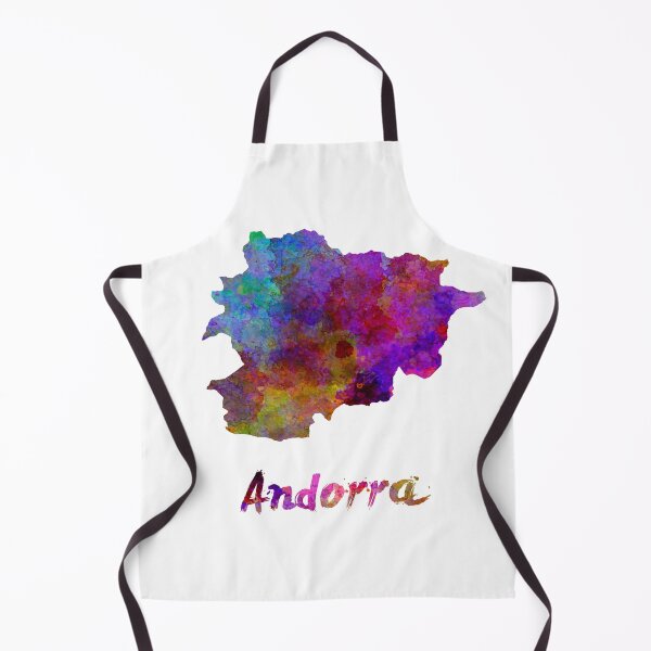 Item preview, Andorra watercolor map designed and sold by paulrommer.