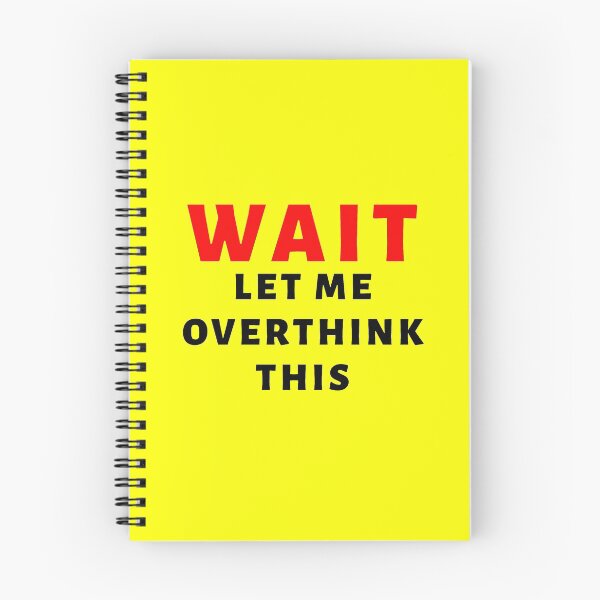 Item preview, Wait Let Me Overthink This In Red designed and sold by Indra Agrawal.