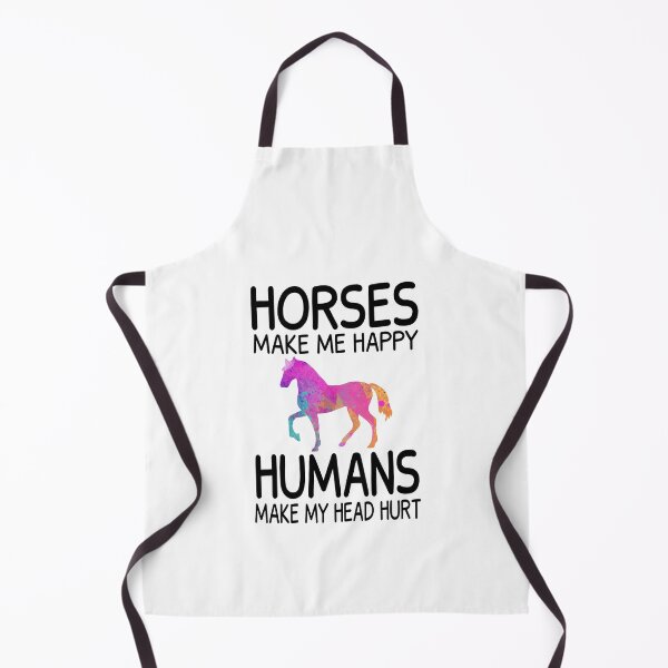 Item preview, Horses make me happy Humans make my head hurt Funny Gift  designed and sold by JustGift.