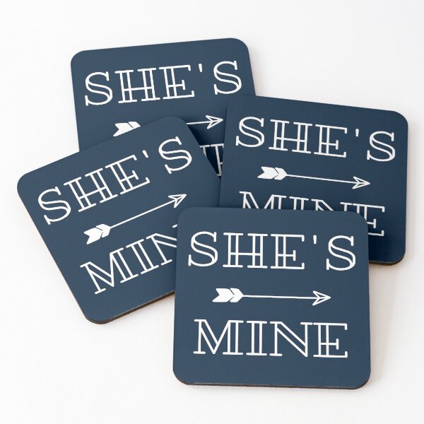 Item preview, She's mine, matching with he's mine couple designed and sold by trialsanderrors.